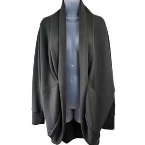 Spanx Women Air Essentials Cocoon Cardigan Dark Palm Green XL/1X Cozy Soft Knit